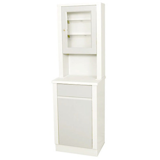 UMF Medical 6105 Modular Treatment Cabinet and Overhead Cabinet with One Bottom Drawer and Door