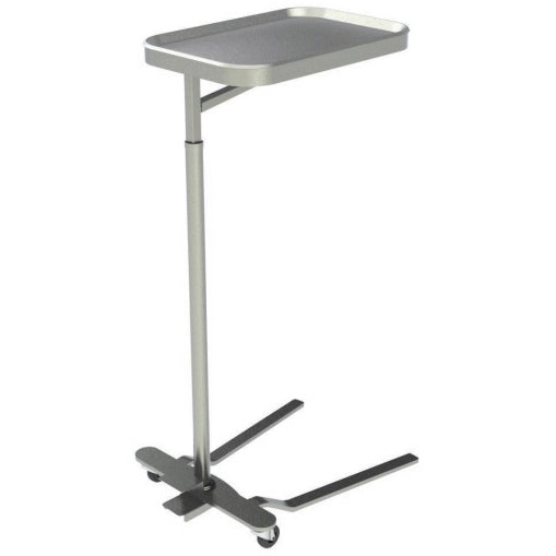 UMF Medical SS8311 Mayo Instrument Stand with 16" X 21" Stainless Steel Tray