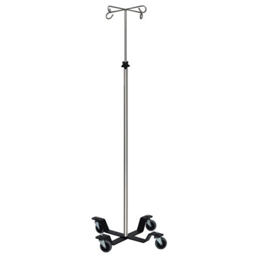 UMF Medical SS8344 Low Center of Gravity Four Hook I.V. Pole