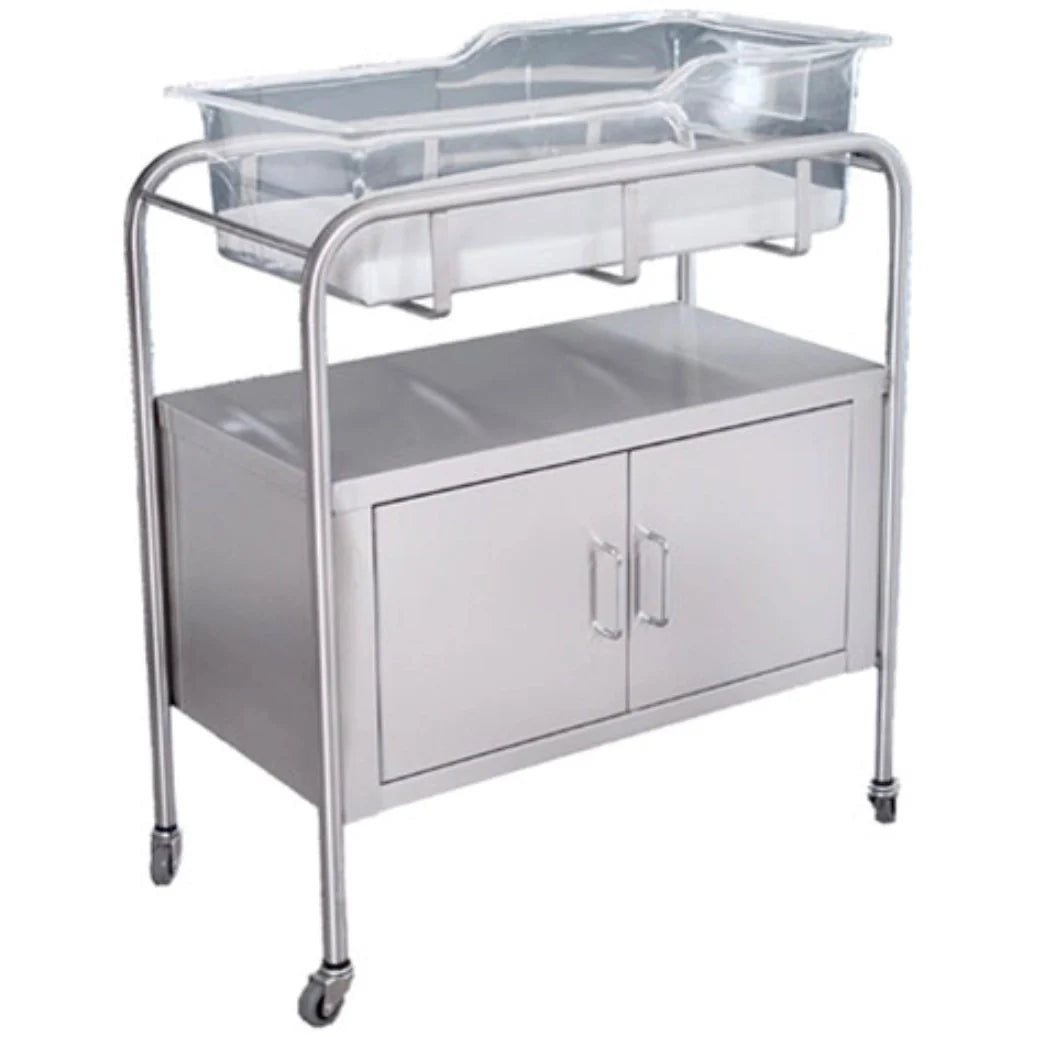 UMF Medical SS8528 Bassinet with Two Door Storage and Shelf