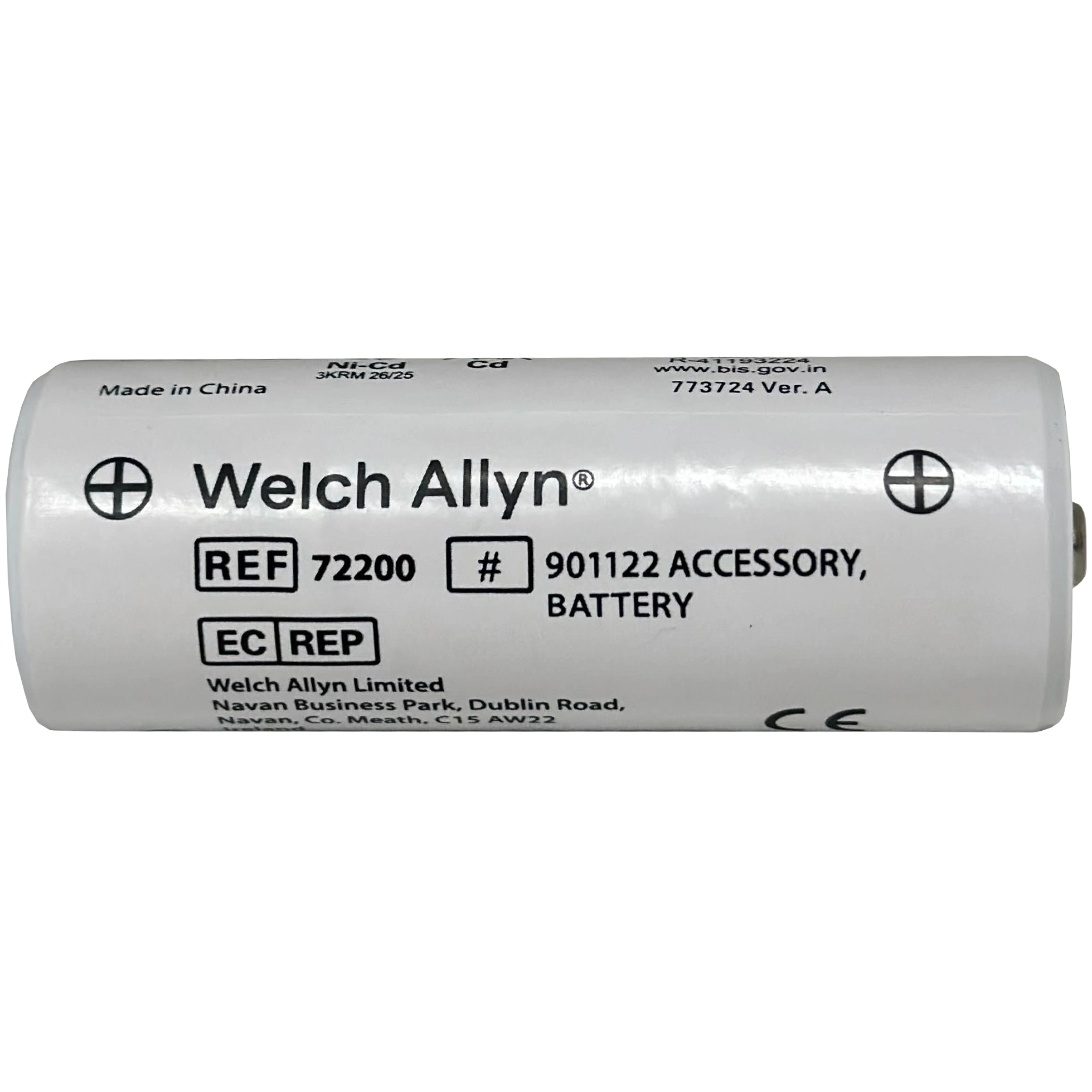 Welch Allyn 3.5 V Nickel-Cadmium Rechargeable Battery - 72200