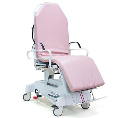 foot pedal lift hydraulic adjustable patient transfer chair Wy'East Medical TotaLift II Transfer/Transport Chair