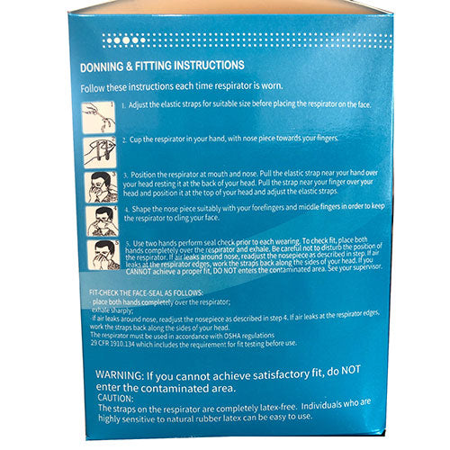 Zhong Yi N95 Particulate Respirator Mask - Fit Instructions
