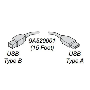 Midmark 15' USB A-B Cable