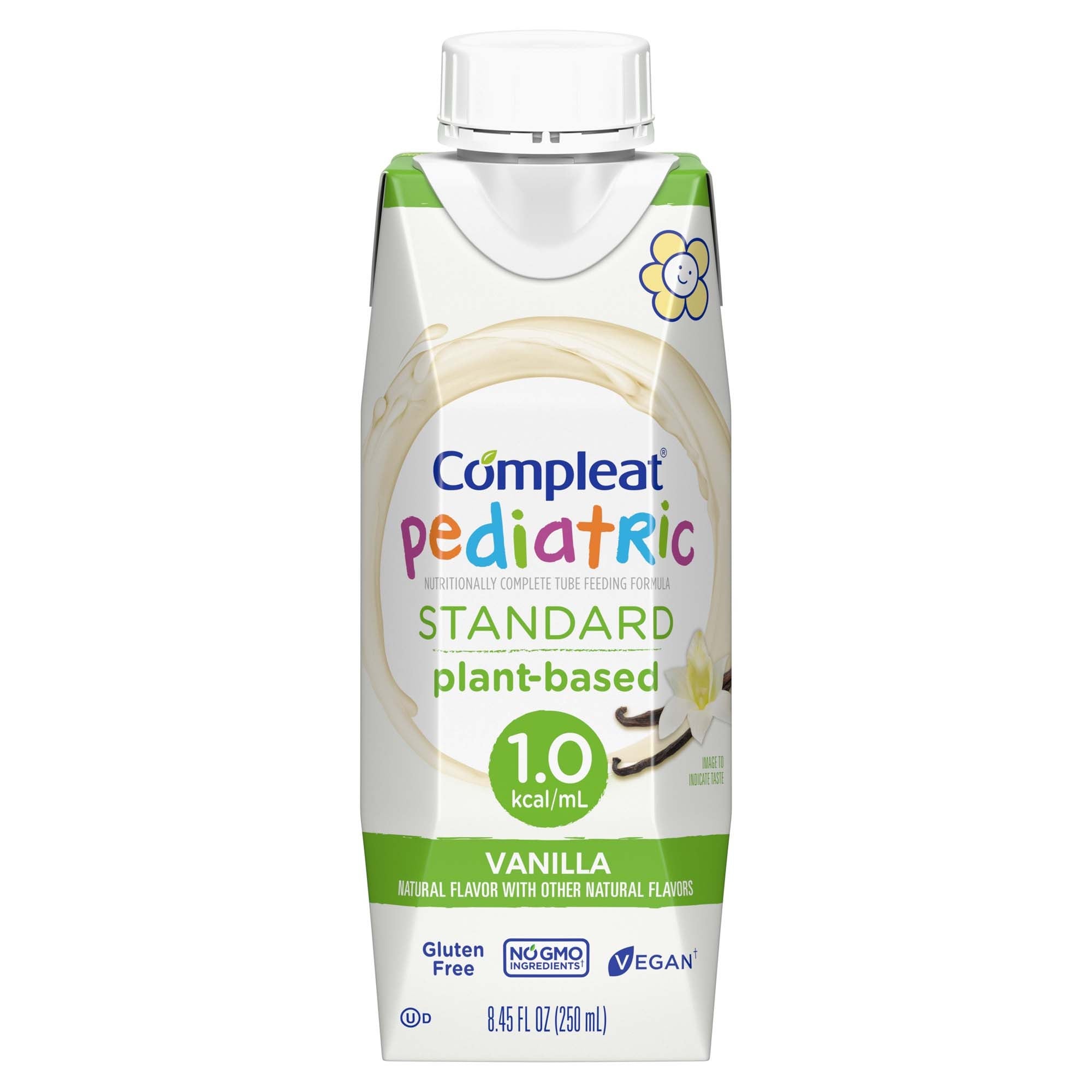 Compleat Pediatric Standard Plant-Based 1.0 Cal Tube Feed Formula, Vanilla (Case of 24)
