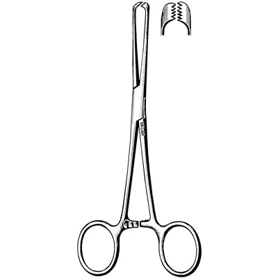 Sklar Allis Tissue Forceps - 6", 5x6 Teeth" - 36-2260