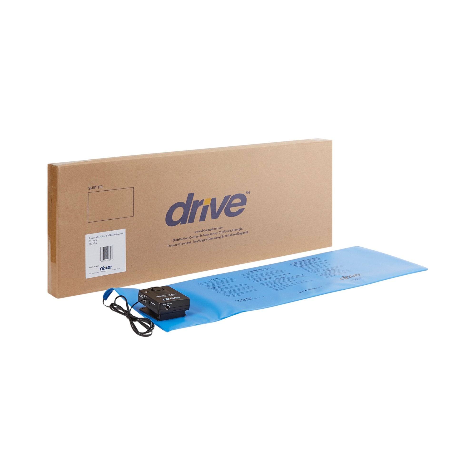 Drive DeVilbiss Healthcare drive Bed Sensor Pad Alarm System, 11 x 30 Inch 