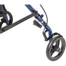 Drive DeVilbiss Healthcare drive Steel Rollator with 6 Inch Wheels, Blue 