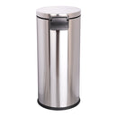 McKesson Brand McKesson Trash Can, Stainless Steel, Round, 8 Gallons, 12 x 26.77 Inch 