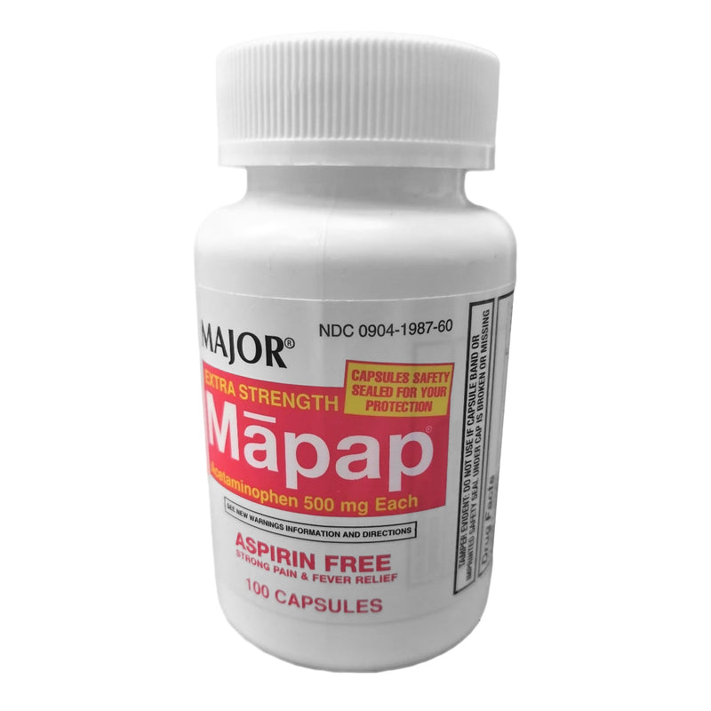 Mapap Acetaminophen Pain Relief (Bottle of 100)