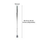McKesson Round Handle Walking Cane, Aluminum, 29-3/4 – 38-3/4 Inch Height (Case of 6)