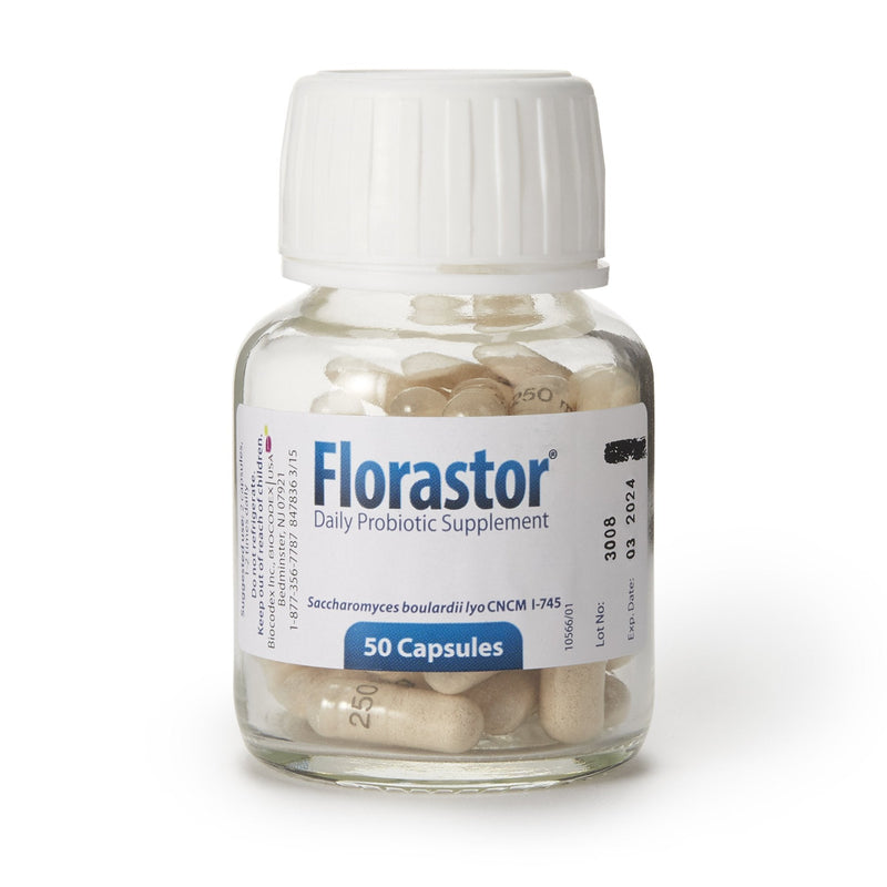 Biocodex Florastor Dual Action Probiotic Vegetarian Capsules 
