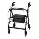 McKesson Folding Aluminum Four-Wheel Rollator, Black (Each)