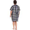 Salk Inc TieBack Patient Exam Gown, Blue 