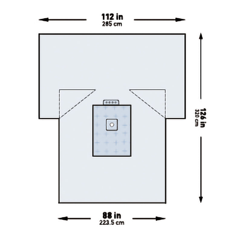 McKesson Sterile Heavy-Duty Lower Extremity Drape, 114 x 88 x 126 Inch (Case of 10)