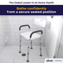 drive Shower Chair with Back and Removable Padded Arms (Each)