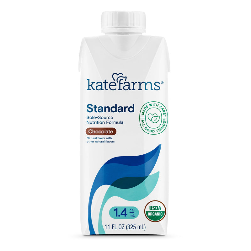Kate Farms Standard 1.4 Chocolate Sole-Source Nutrition Formula, 11-oz. carton (Case of 12)