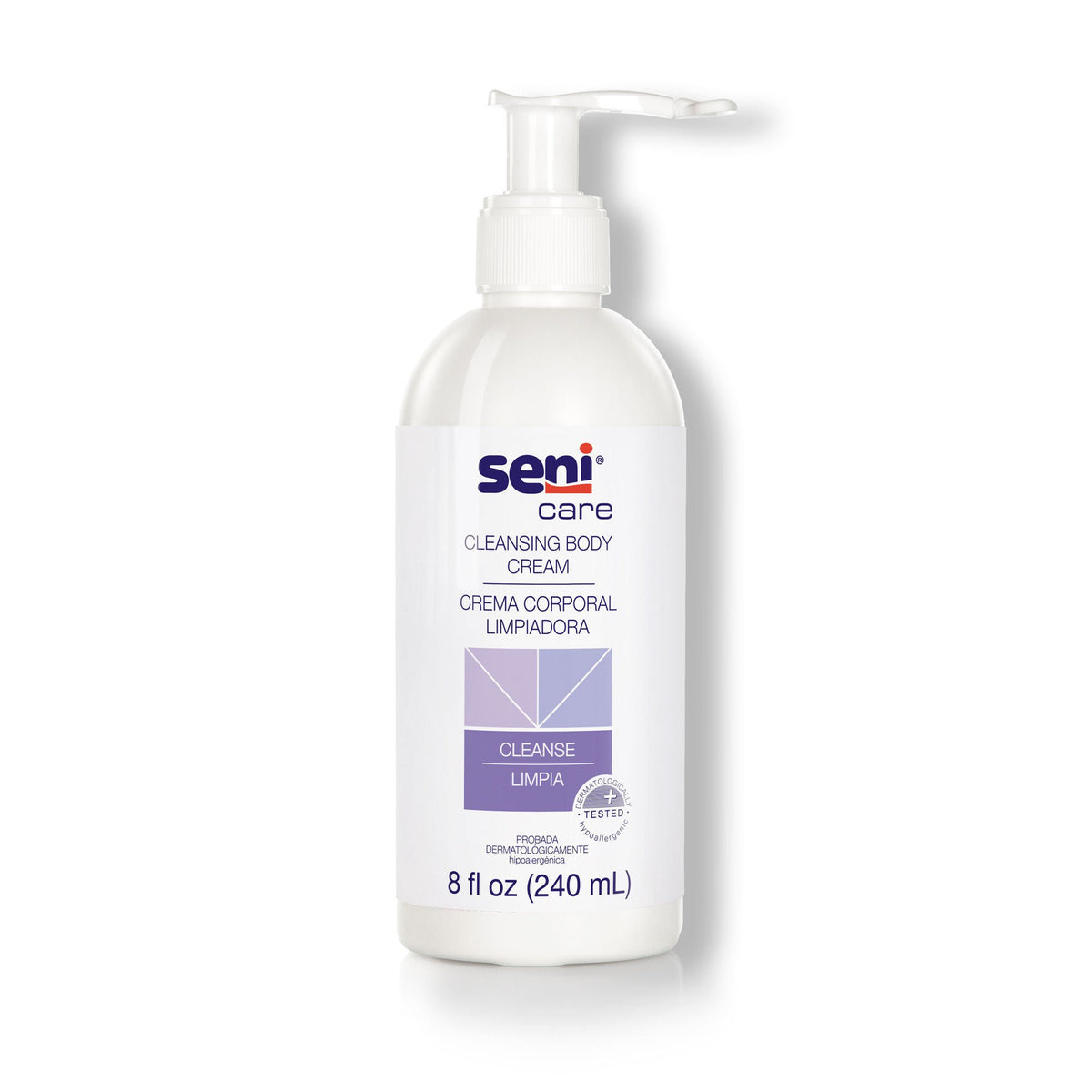 Seni Care Rinse Free Body Wash, 8-ounce Pump Bottle (Case of 6)