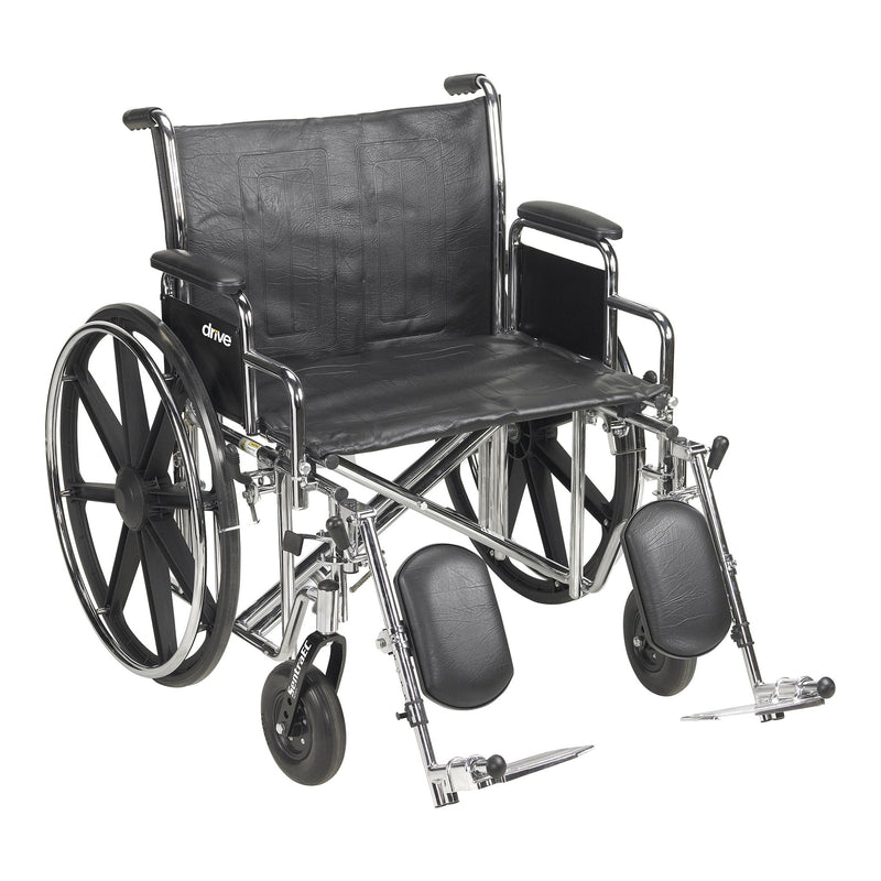 McKesson Brand McKesson Bariatric Wheelchair, 24-Inch Seat Width, 450-lb. Capacity 