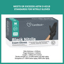 CareStock Nitrile Exam Glove, Medium, Black (2500/CS)