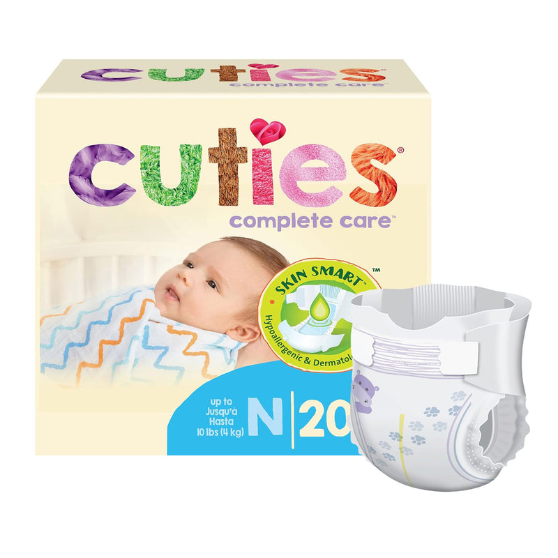 Cuties Complete Care Diapers, Newborn (Case of 200)