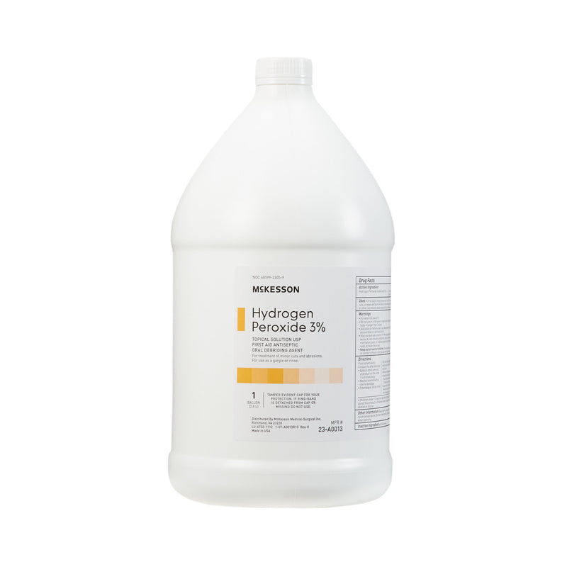 McKesson Hydrogen Peroxide Antiseptic, 1-gallon bottle (Case of 4)