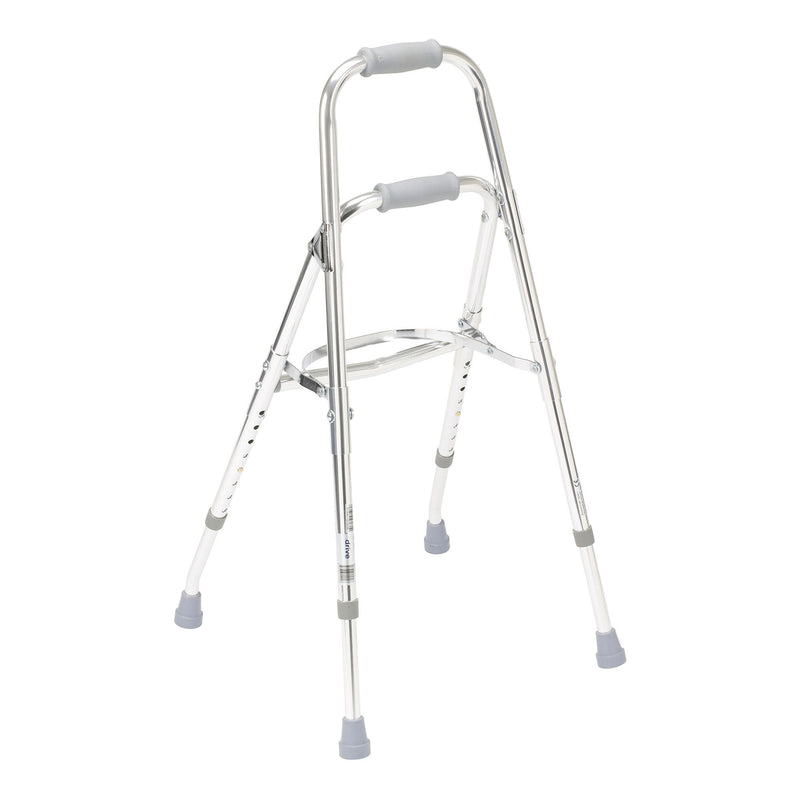 drive Hemi Aluminum Side Step Folding Walker, 29.5 – 37 Inch Height (Each)