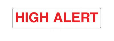 Barkley Warning Label, 1.6 x 0.4 Inch (Pack of 1000)