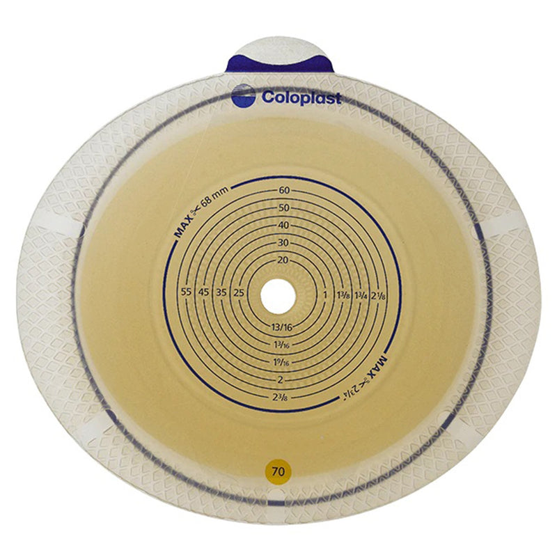 Coloplast SenSura Flex Xpro Flat Ostomy Barrier, Trim to Fit 10 – 68 mm, Yellow (10/BX) 