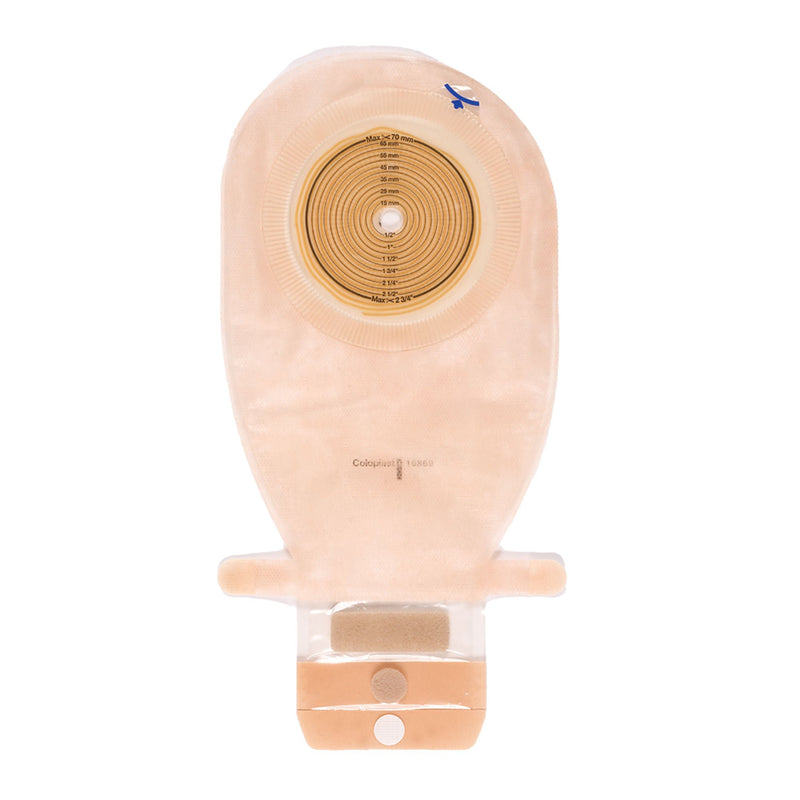 Assura Flat One-Piece Transparent Colostomy Pouch, Cut to fit Stomas 10 – 76mm (Box of 10)
