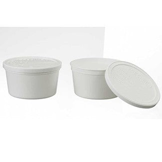 LAB CONTAINER WHT W/WHT LID10 OZ 250/CS