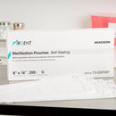 McKesson Argent Sure-Check Sterilization Pouch, 8 x 16 Inch (Case of 1000)