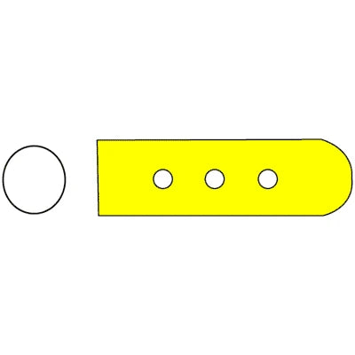 SklarTip Vented Instrument Protectors - 25mm x 5mm, Yellow - 96-1402
