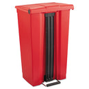 Essendant Co/United Stationers Trash Can Rubbermaid 92 Quart / 23 gal. Red Plastic Rectangular 