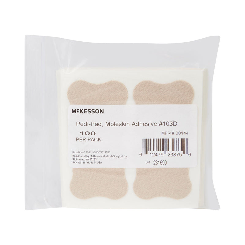 McKesson Pedi-Pad Beige Protective Pad, Size 103-D (Case of 1000)