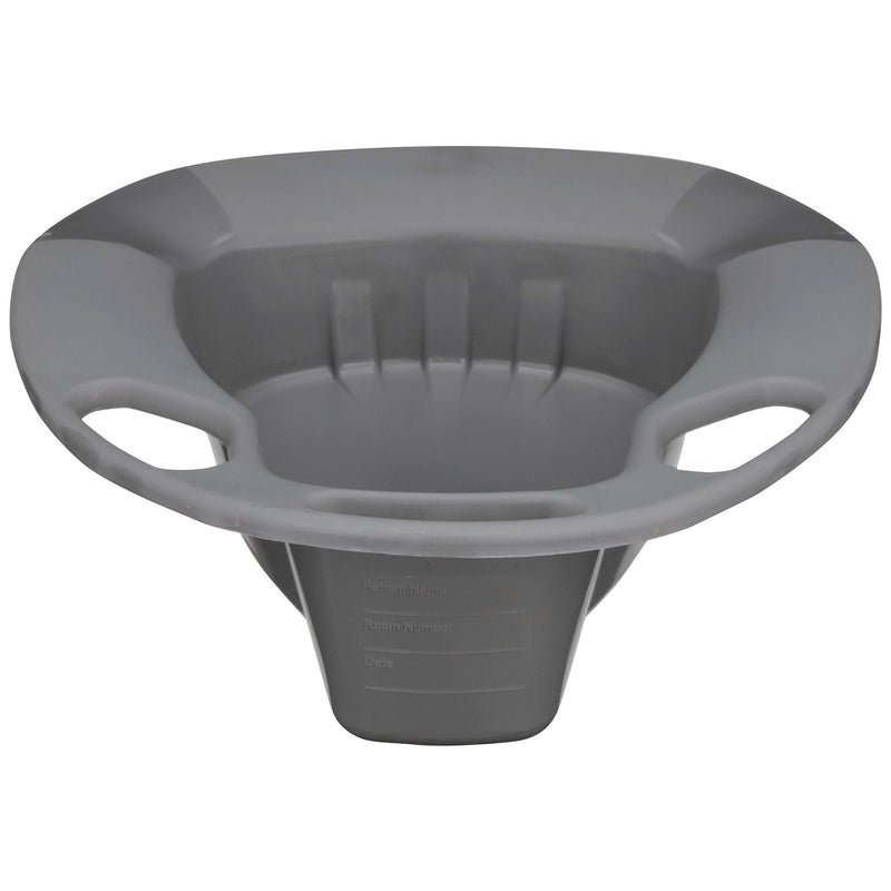 McKesson Stackable Bedpan, nonstick Plastic, Graphite Color (Case of 50)