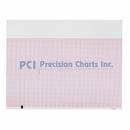 Precision Charts Precision Charts Thermal ECG Recording Paper with Red Grid, 8-1/2 x 11 Inch (12/CS) 