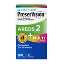 Bausch + Lomb PreserVision AREDS 2 + Multivitamin Soft Gels (Bottle of 100)