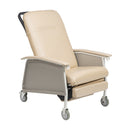 Drive DeVilbiss Healthcare Bariatric Recliner Drive Tan Vinyl 5 Inch Casters 500 lbs. Weight Capacity 