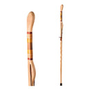 Mabis Healthcare Brazos Twisted Hickory Texas Safari Hitchhiker Handmade Walking Stick, 58-Inch 
