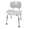 McKesson Removable Back Aluminum Bath Bench, 15.5 – 19.5 Inch, Gray (Case of 4)