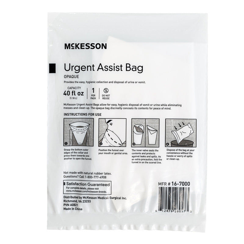 McKesson Opaque Urgent Assist/Emesis Bags