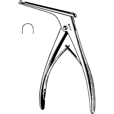 Sklar Kerrison Rongeur - 3-1/2", Angled, Upwards Cutting (90°), 6mm Tip - 65-7403