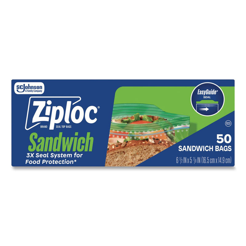 Reclosable Bag Ziploc 5-7/8 X 6-1/2 Inch Plastic Clear Zipper Closure (50/BX)