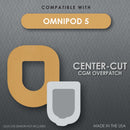Sensor Overpatch CoverGuard Tan For Omnipod 5 Sensor (Case of 3750)