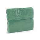 Wiper Central USA Wet Mop Pad Bound Edge Green Polyester / Polyamide Reusable (10/CS)