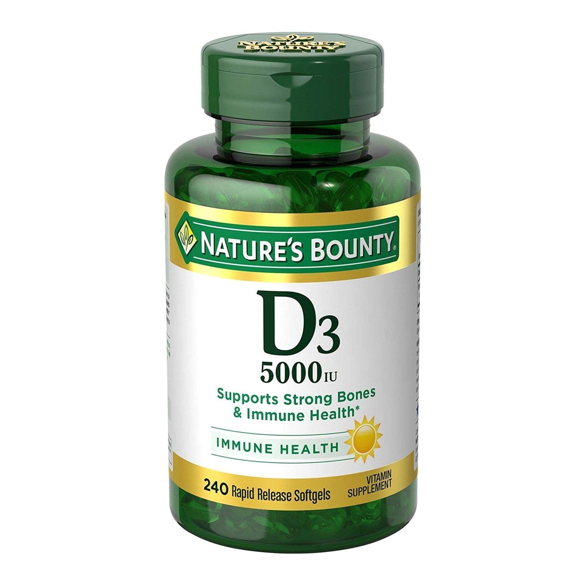 US Nutrition Nature's Bounty Vitamin D-3 Supplement