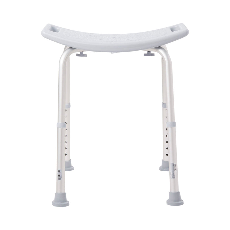 McKesson Aluminum Bath Bench Without Backrest, 15.5 – 19.5 Inch, Gray (Each)