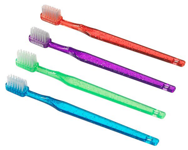 Plak Smacker Toothbrush Sparkle Plak Smacker Blue / Green / Purple / Red Youth Soft (144/BX) 