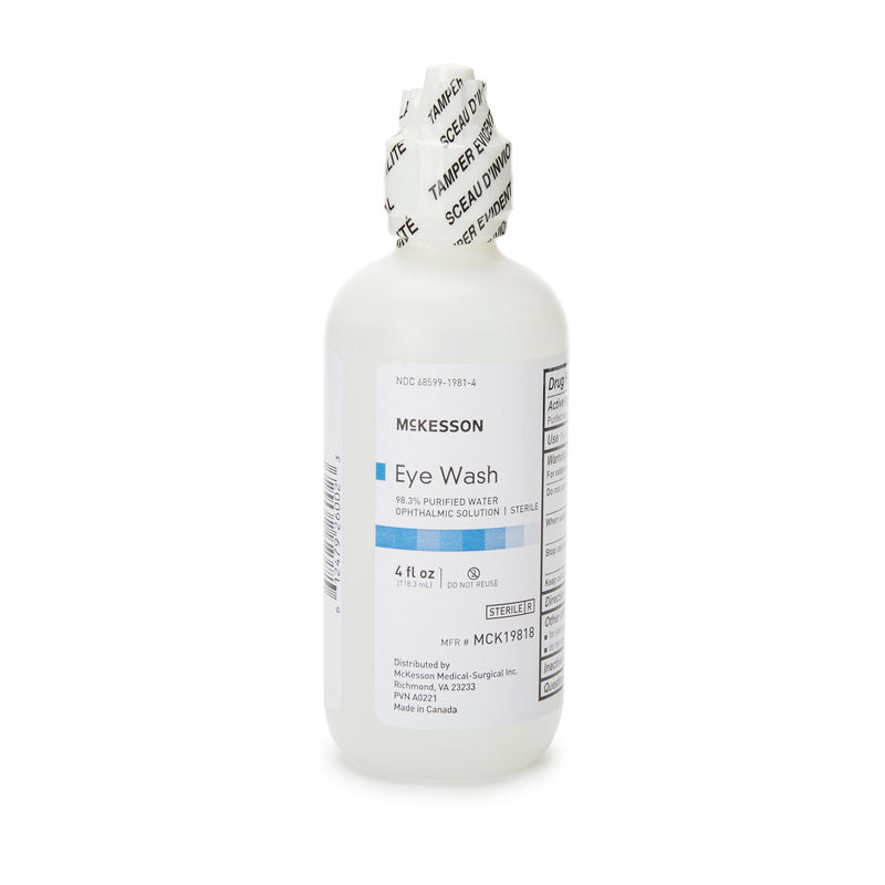 McKesson Eye Wash Solution, 4-ounce Squeeze Bottle (Case of 48)